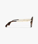 Chanel Women Pantos Metal Frame Dark Tortoise & Gold Sunglasses