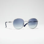 Chanel Women Pantos Metal Frame Silver And Blue Gradient Sunglasses