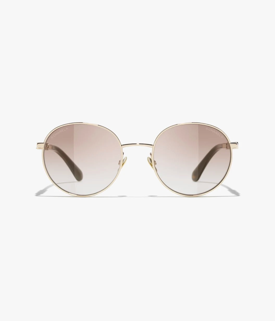 Chanel Women Pantos Metal Frame Light Gold Sunglasses