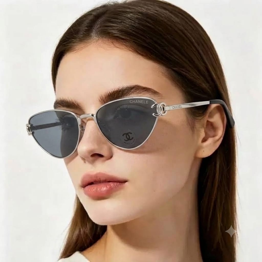 Chanel Women Cat-Eye Grey Sunglasses