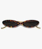 Chanel Women Oval Tortoise Sunglasses