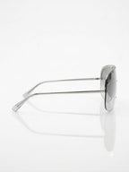 Chanel Women Shield Mask Frame Silver Sunglasses 9590