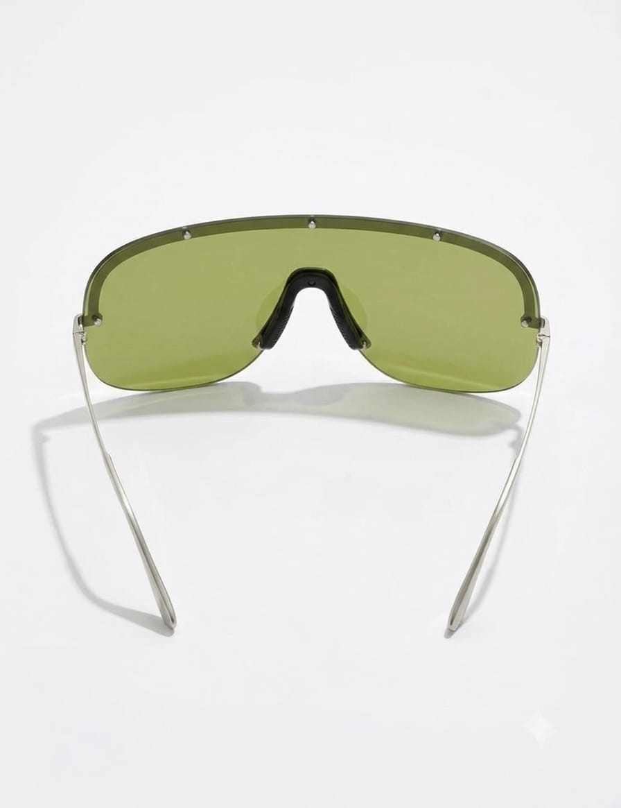 Chanel Women Shield Mask Frame Green Sunglasses 9590