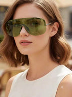 Chanel Women Shield Mask Frame Green Sunglasses 9590