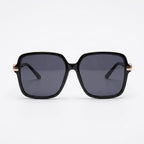 Gucci Women Low Nose Bridge Fit Butterfly Black Sunglasses