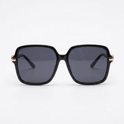 Gucci Women Low Nose Bridge Fit Butterfly Black Sunglasses