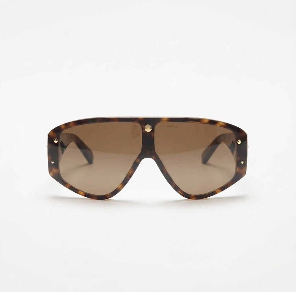 Chanel Women Eleanor Cat-Eye Tortoise Brown Sunglasses