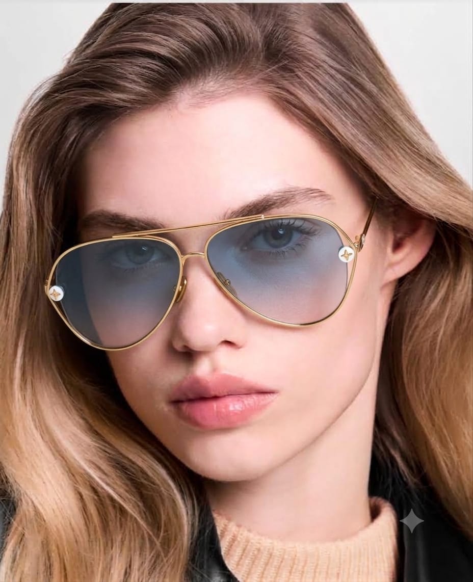 Louis Vuitton Women Pearl Twirl Pilot Sunglasses