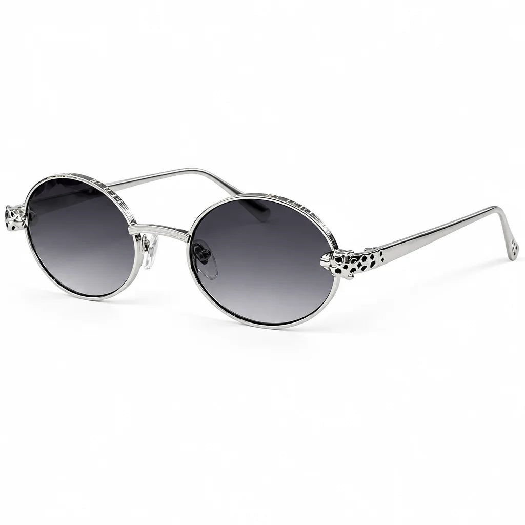Cartier Panthère de C Women Round Gradient Grey Sunglasses