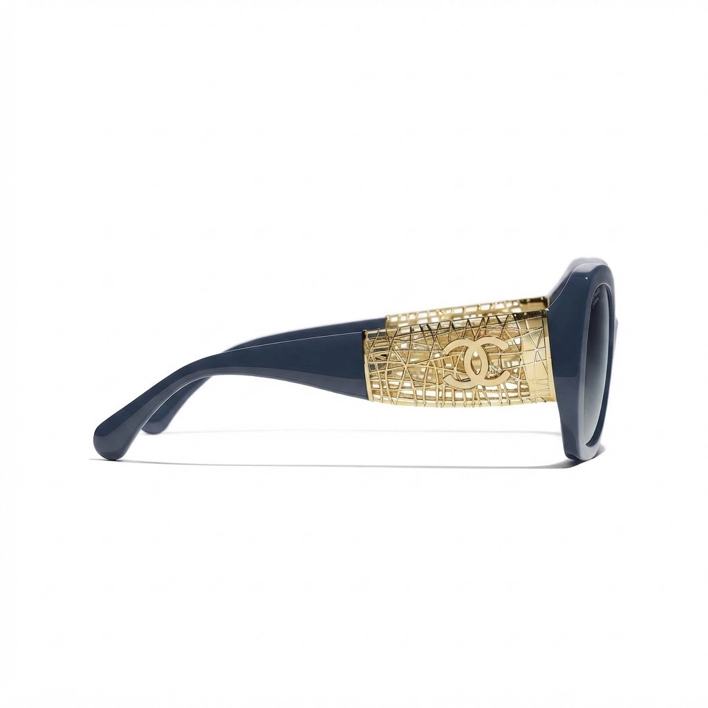 Chanel Women Butterfly Blue Sunglasses