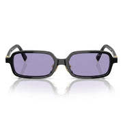 Miu Miu Regard MU 11ZS Women Rectangular Black / Violet Sunglasses