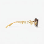 Louis Vuitton Women Jewel Pearl Oval Gold Sunglasses