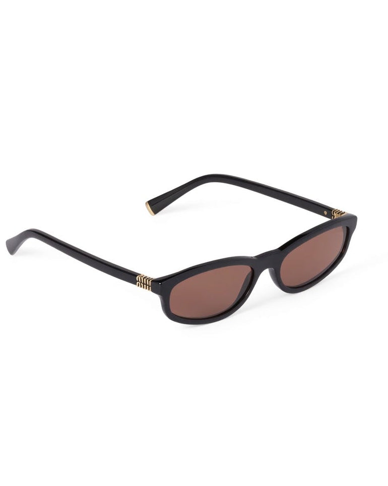 Miu Miu Regard SMUA06 Women Black / Camel / Brown Sunglasses