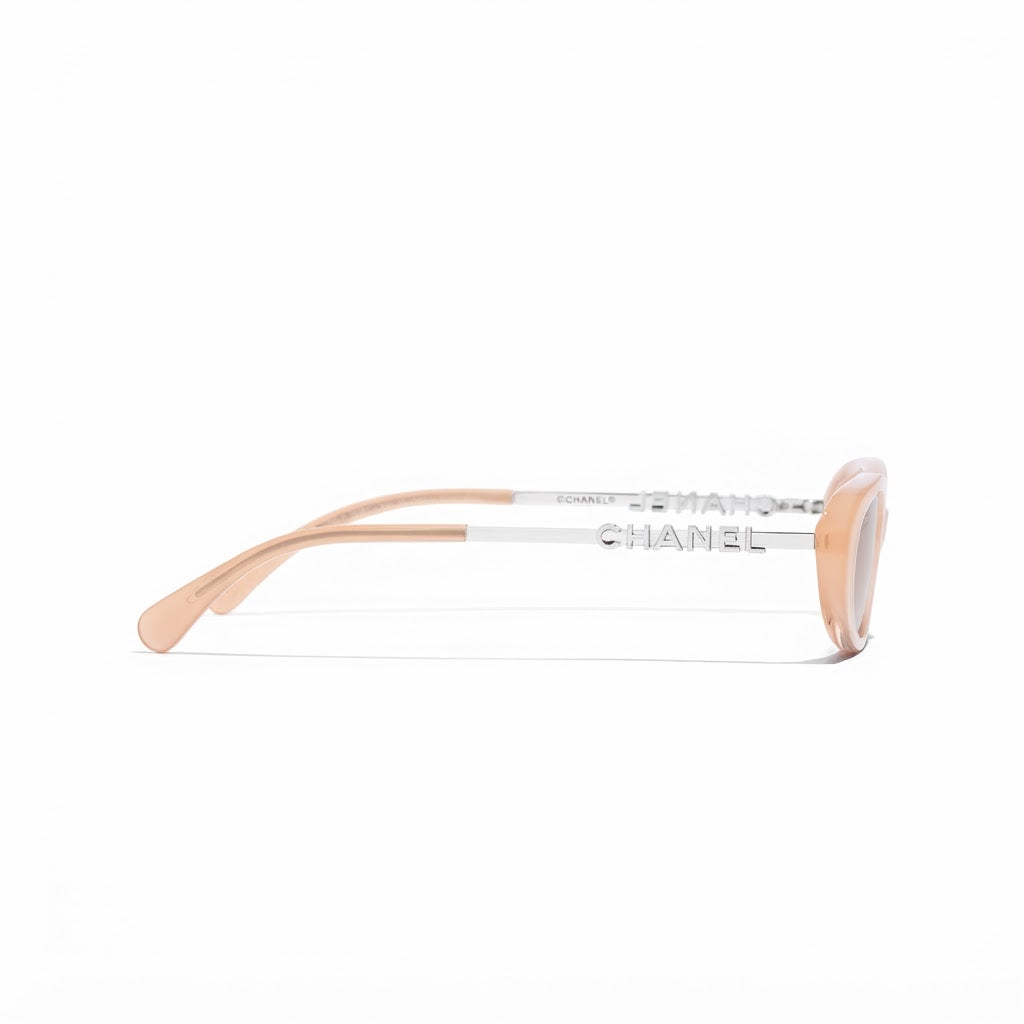 Chanel Women Oval Beige Sunglasses CH5565