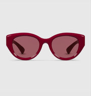 Gucci Women Low Nose Bridge Fit Red Sunglasses