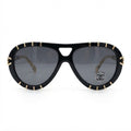 Chanel Women CH9207 Aviator Black Sunglasses