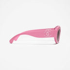 Chanel Women Oval Pink Sunglasses