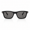 Tom Ford Women Square Frame Shiny Black Sunglasses