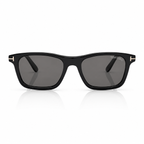 Tom Ford Women Square Frame Shiny Black Sunglasses