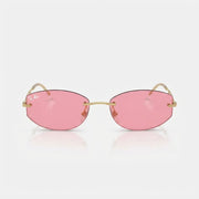 Ray-Ban Unisex Rimless Geometric Pink Sunglasses