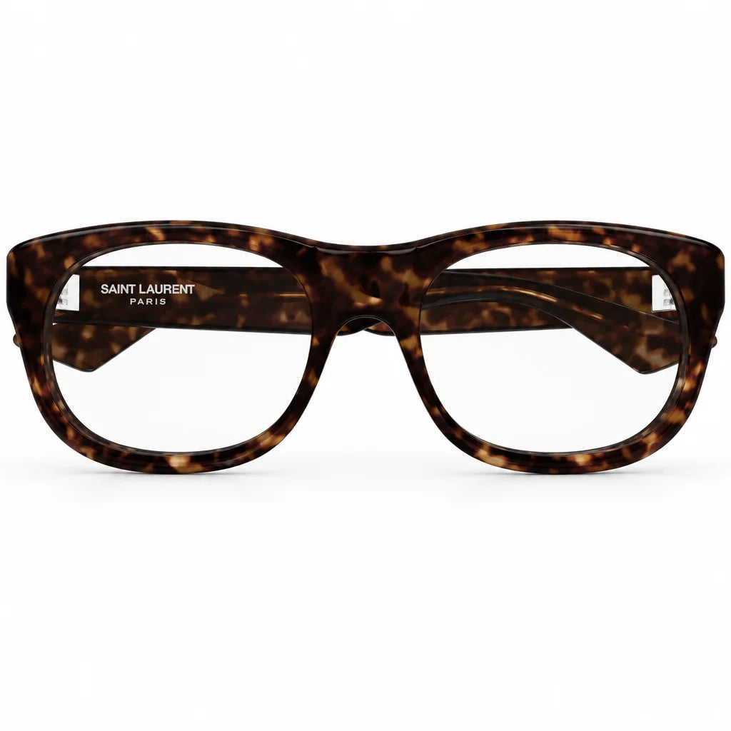 Saint Laurent Women SL 815 Romy Squared Oval Tortoise Sunglasses