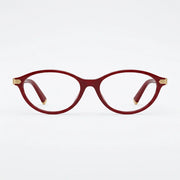 Miu Miu Women MU 09ZV Opal Burgundy / Deep Cherry Red Optical Glasses
