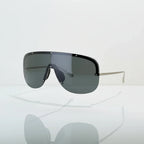 Chanel Women Shield Mask Frame Black Sunglasses