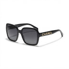 Chanel Women Logo Square Black Sunglasses