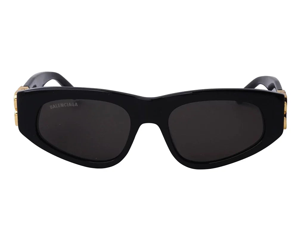 Balenciaga Women Dynasty D-Frame Black / Gold Sunglasses