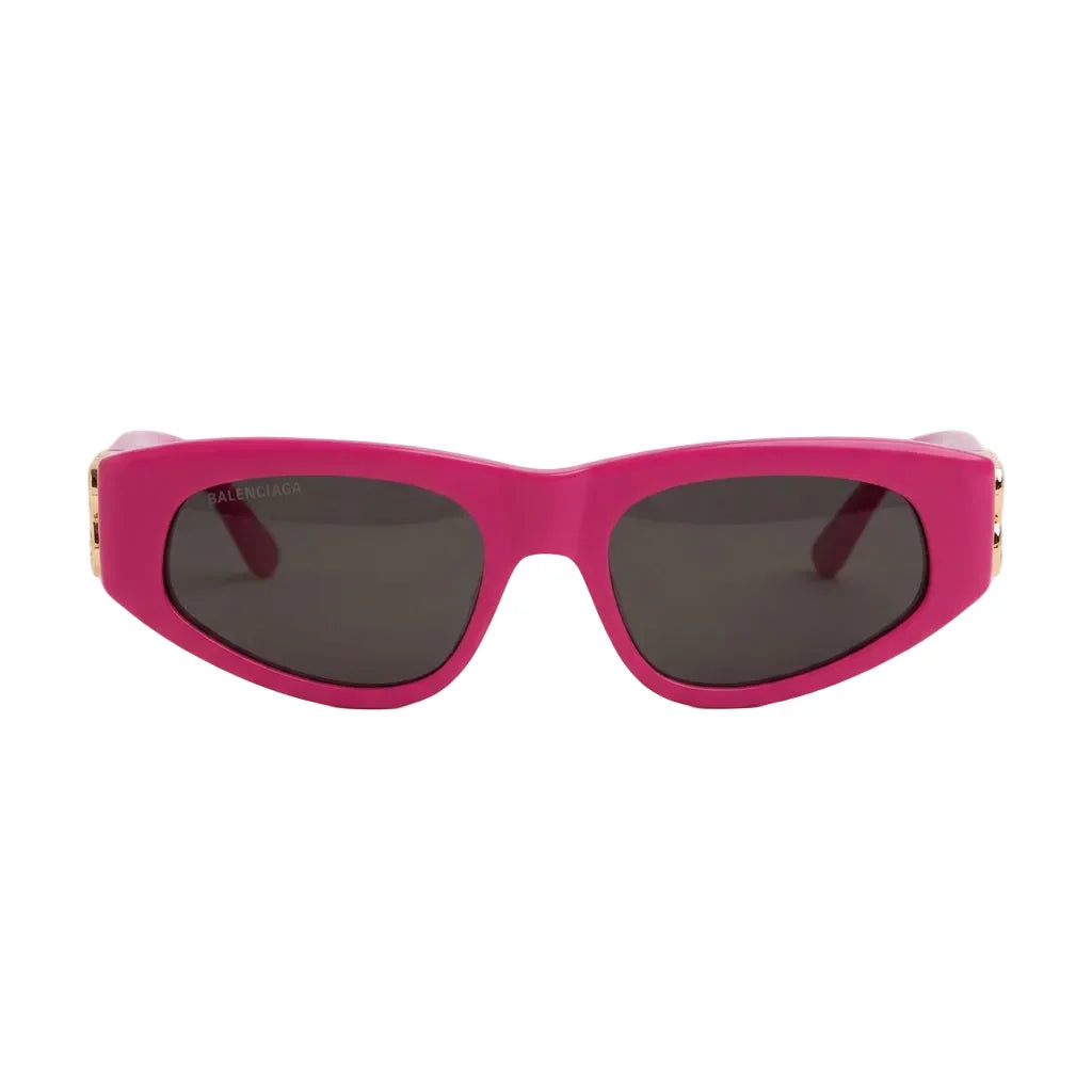 Balenciaga Women Dynasty Pink / Gold D-Frame Sunglasses