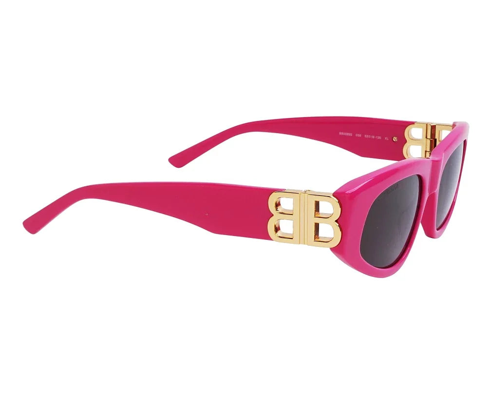 Balenciaga Women Dynasty Pink / Gold D-Frame Sunglasses