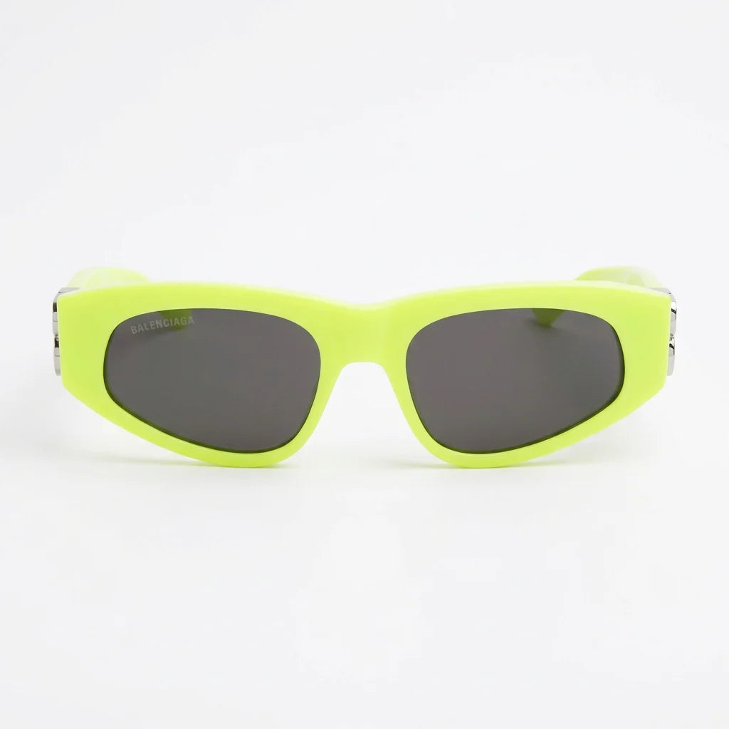 Balenciaga Women Dynasty Yellow / Silver D-Frame Sunglasses