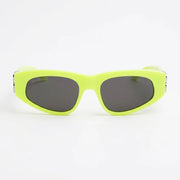Balenciaga Women Dynasty Yellow / Silver D-Frame Sunglasses