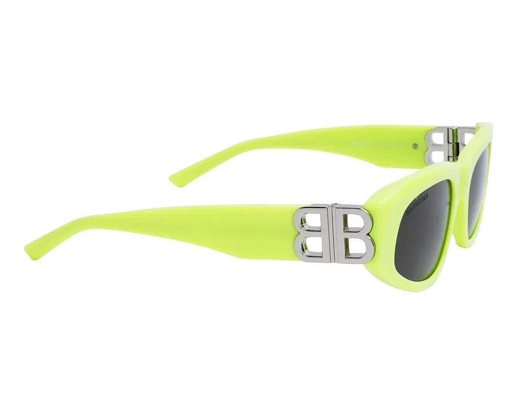 Balenciaga Women Dynasty Yellow / Silver D-Frame Sunglasses