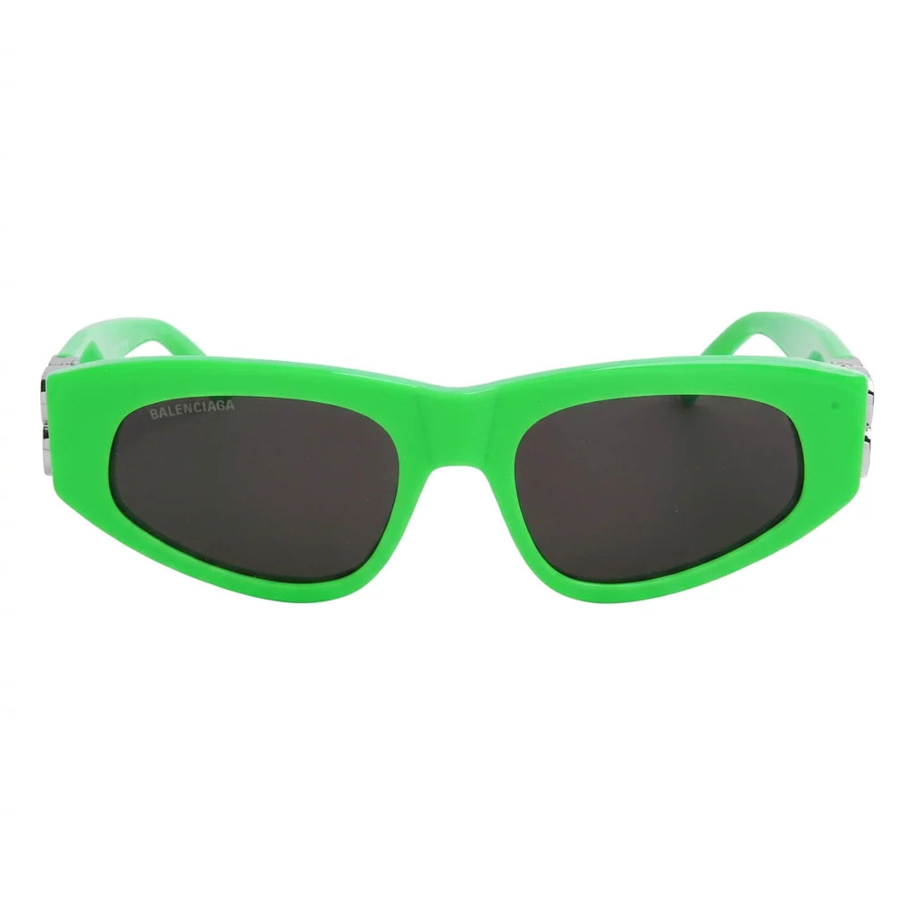 Balenciaga Women Dynasty D-Frame Green / Silver Sunglasses