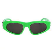 Balenciaga Women Dynasty D-Frame Green / Silver Sunglasses