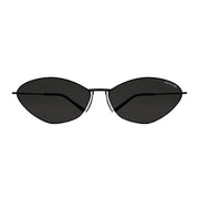 Balenciaga Unisex BB0350S 001 Black / Grey Cat-Eye Metal Sunglasses