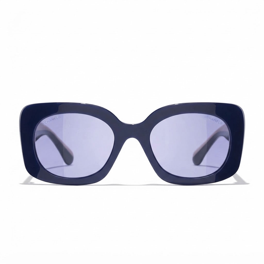 Chanel Women Square Blue Sunglasses