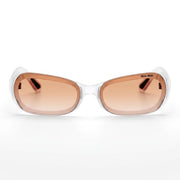 Miu Miu Runway SMUC07 Women Transparent Blue / Orange Gradient Sunglasses 