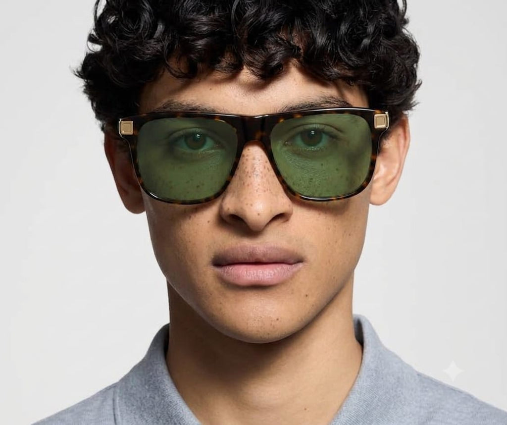 Louis Vuitton Men City Large Square Green Sunglasses