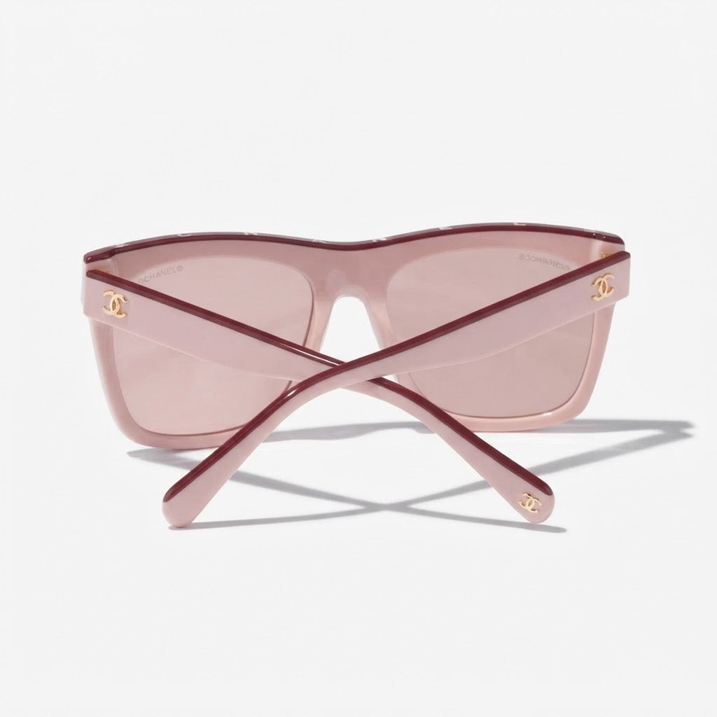 Chanel Women Pink Square Sunglasses