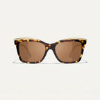 Chanel Women Butterfly Brown Tortoise Sunglasses