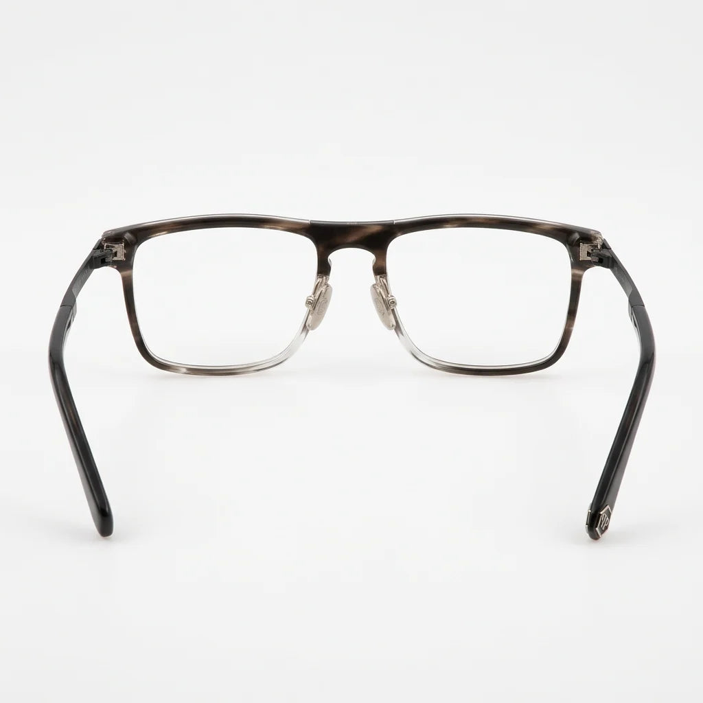 Philipp Plein Men's Plein First Love VPP019M 0XAS Striped Brown / Grey Eyeglasses