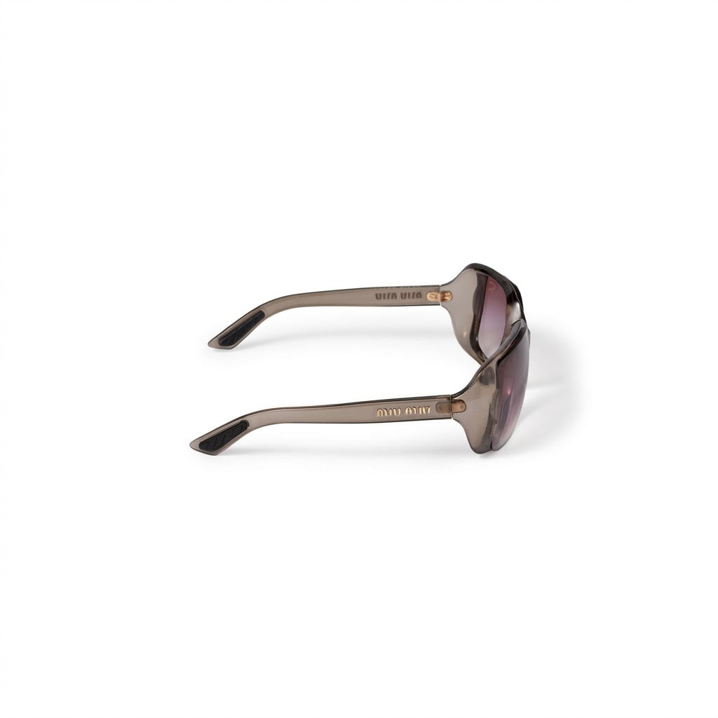Miu Miu Runway SMUC08 Women Violet / Burgundy Bio Gradient Sunglasses