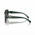 Chanel Women Square Green Sunglasses