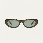Saint Laurent Women SL 557 SHADE PLUMP Transparent Khaki Sunglasses
