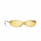 Chanel Women Oval Yellow Sunglasses CH5565