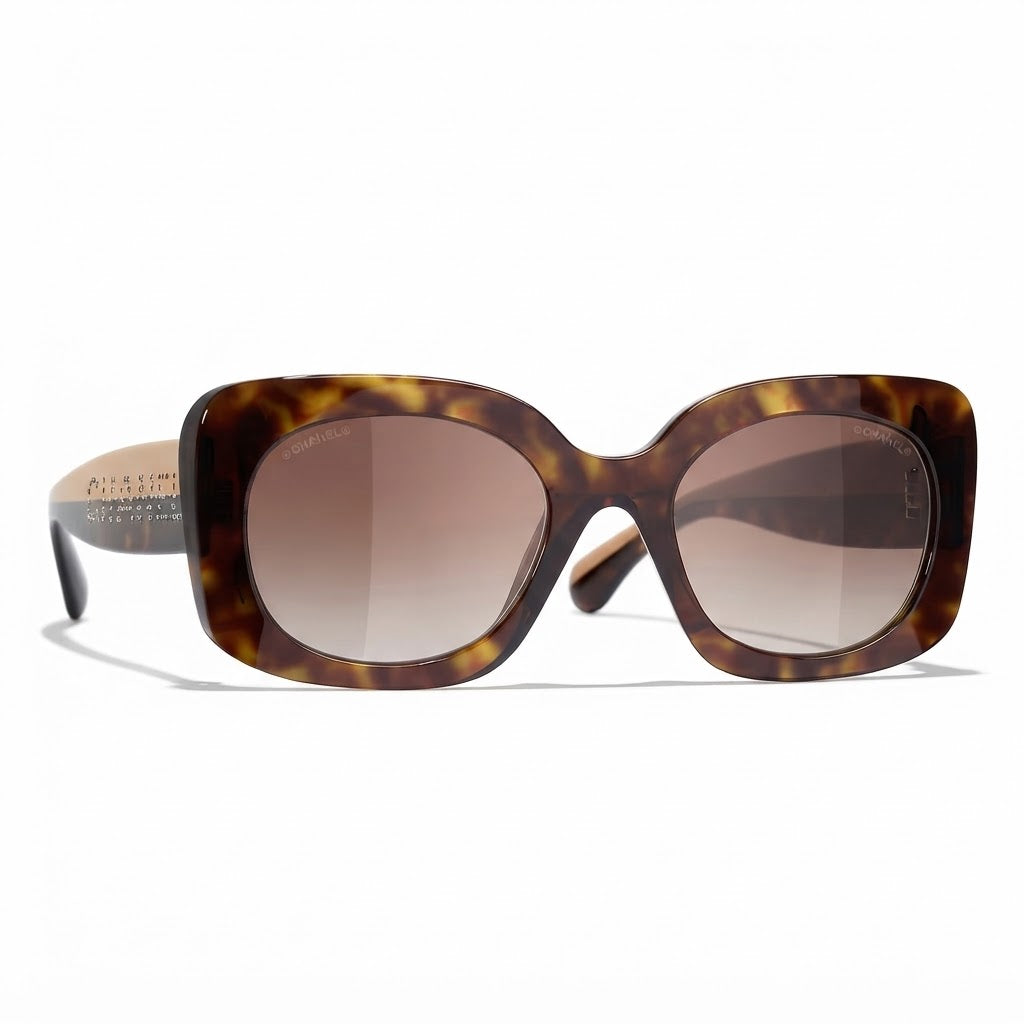 Chanel Women Square Brown  Sunglasses