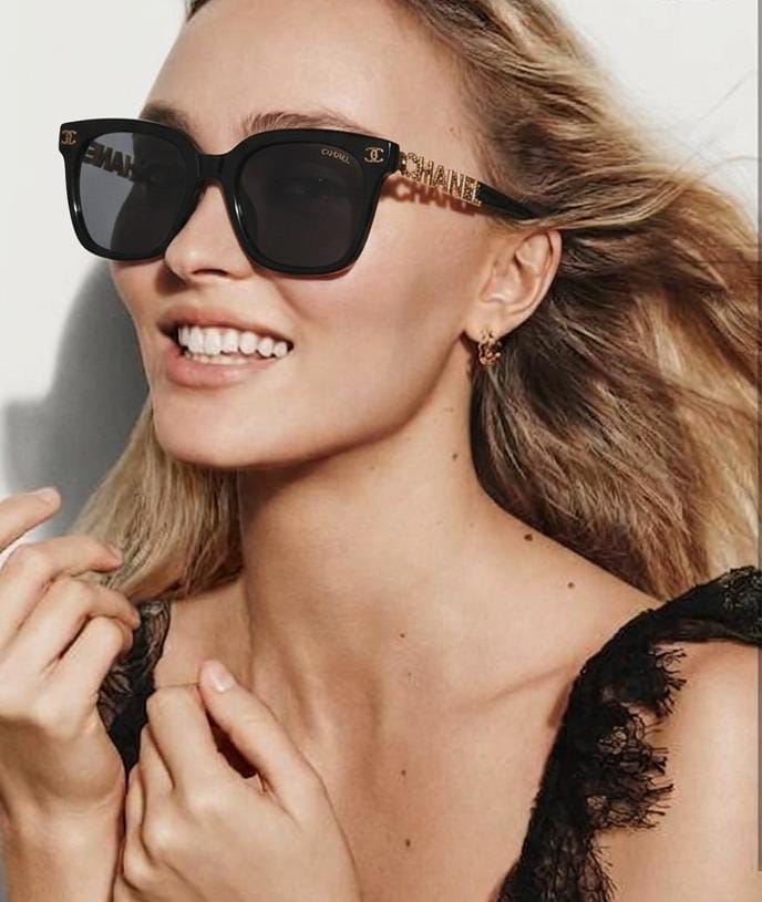Chanel Women Classic Square Black Sunglasses