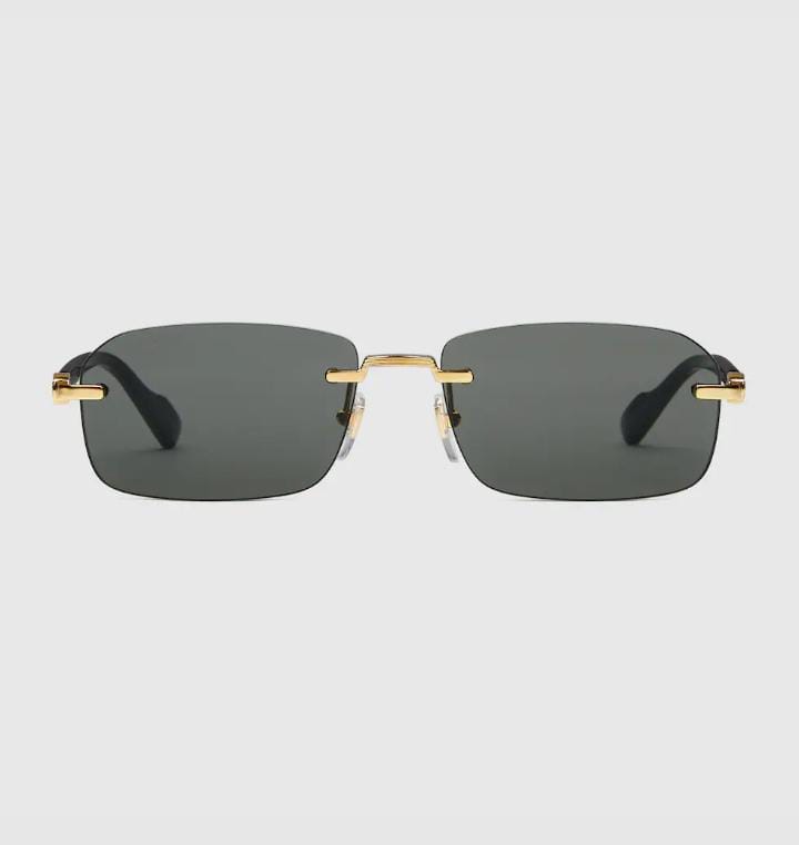 Gucci Men Rectangular Frame Sunglasses
